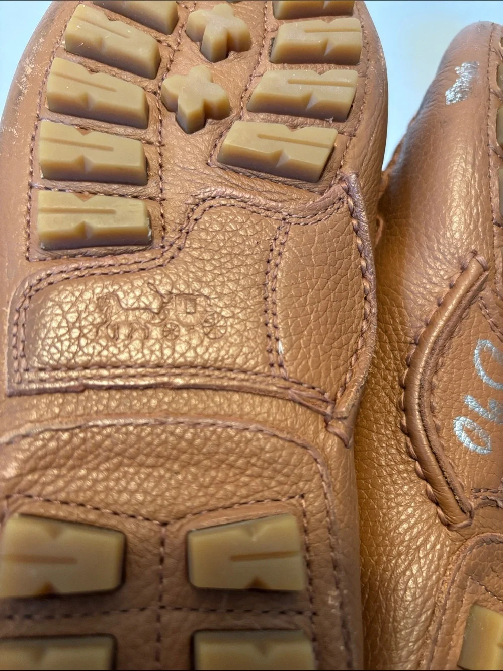Coach Arlene Brown Leather Bit-Detail Loafers 8.5